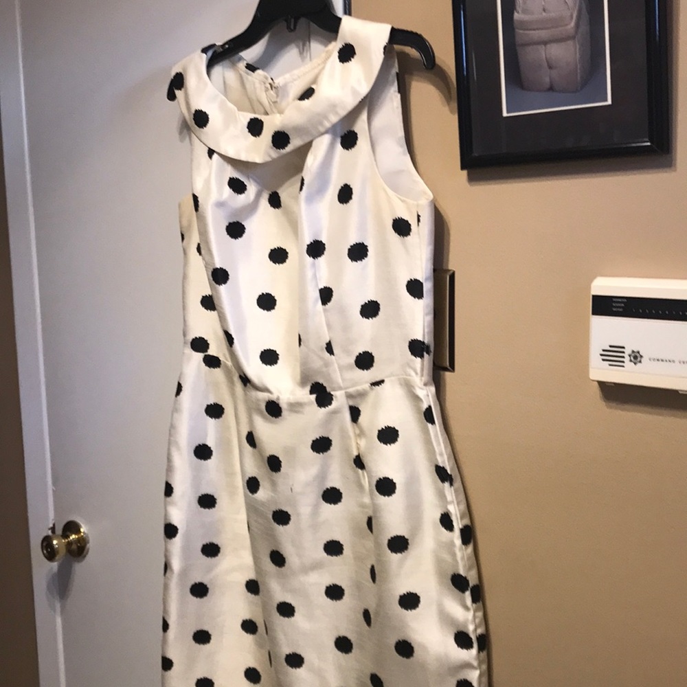 Black and cream dress